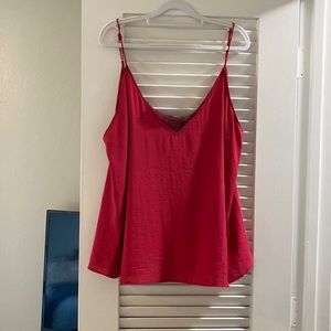 Free people pink tank top with lace bralette